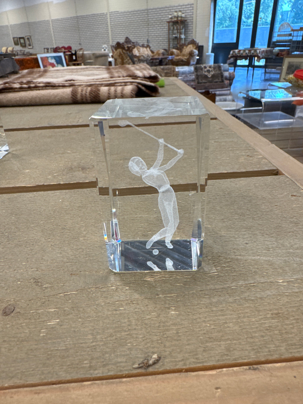 Hologram laserblok golfer
