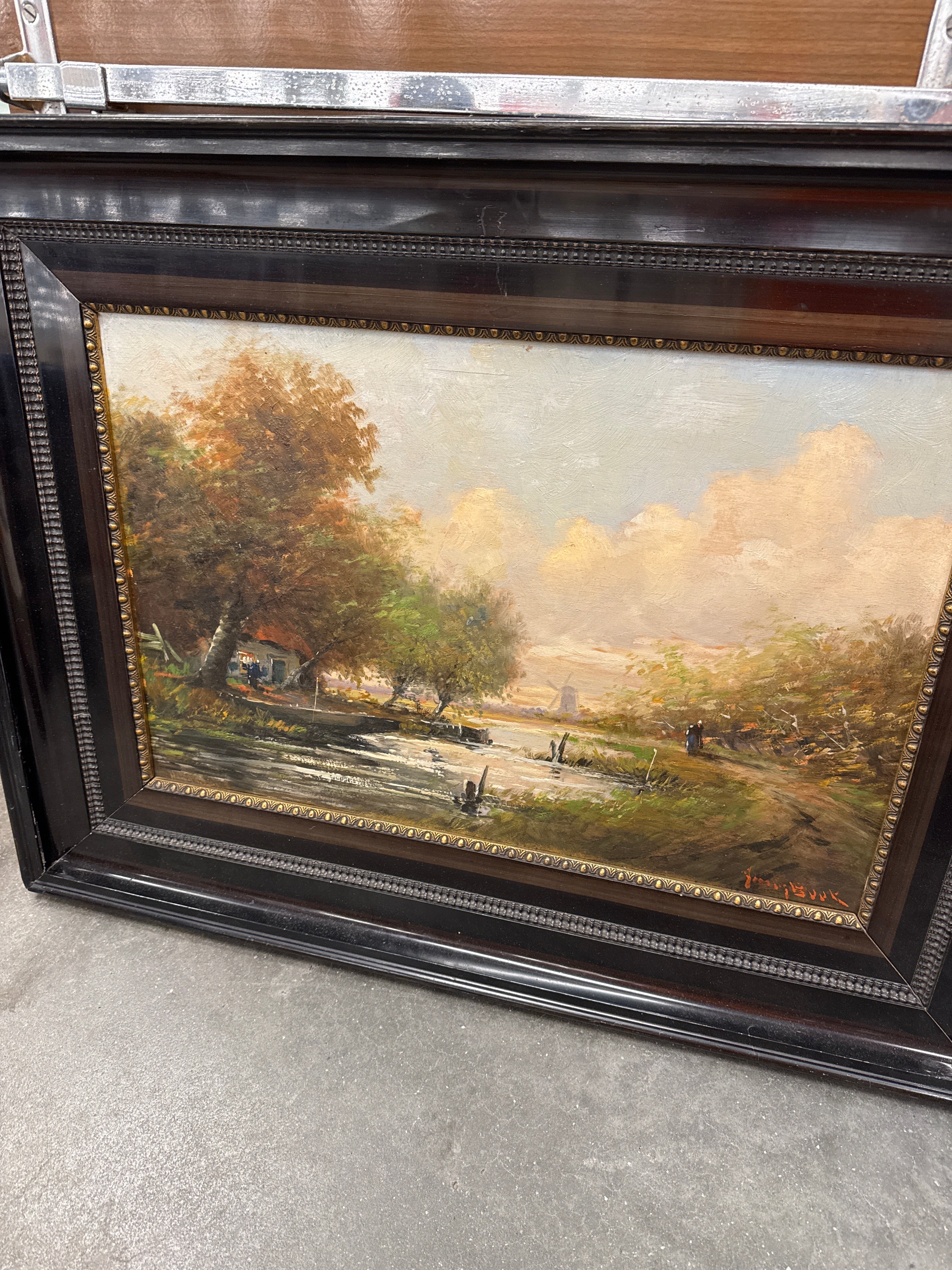 Schilderij met robuuste lijst