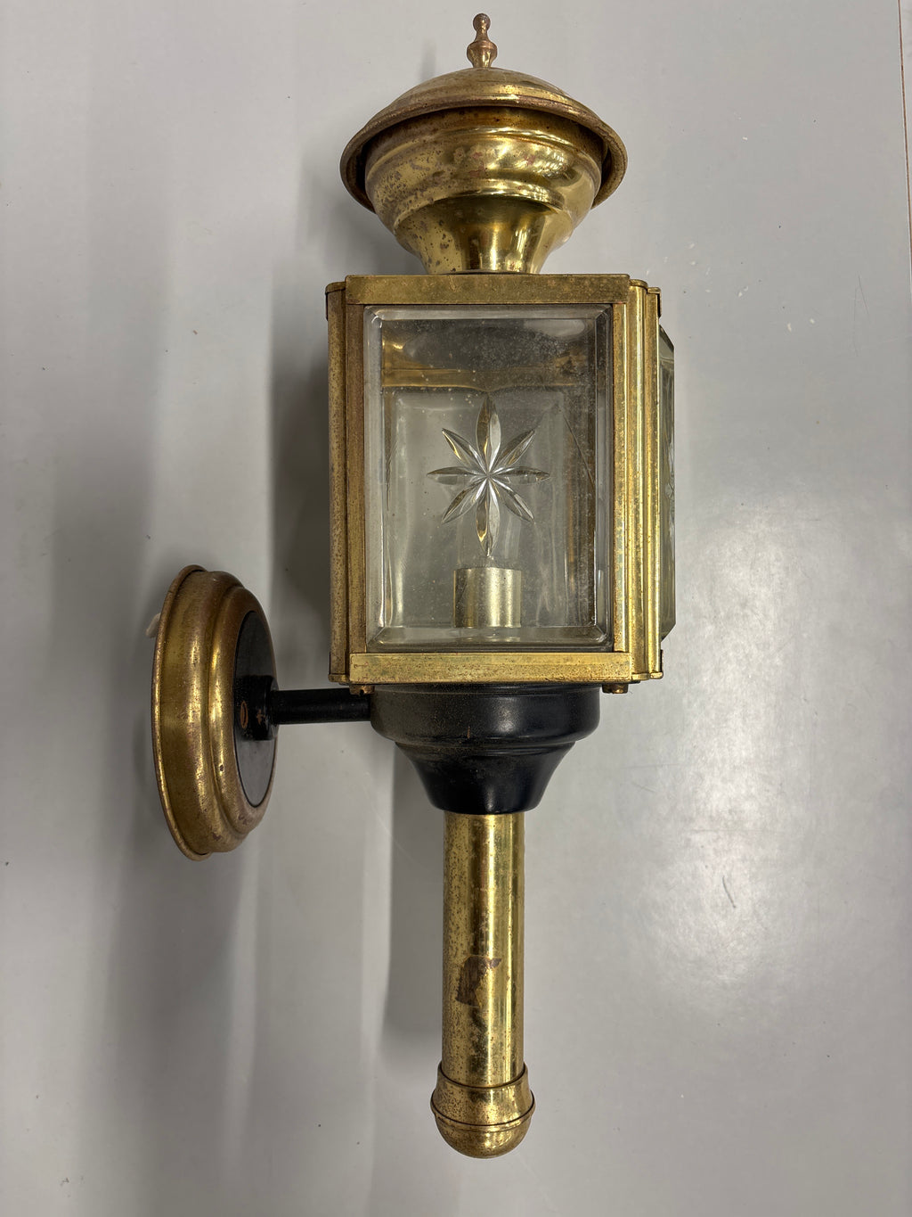 Koetslamp rijtuiglamp luxe met geslepen glas