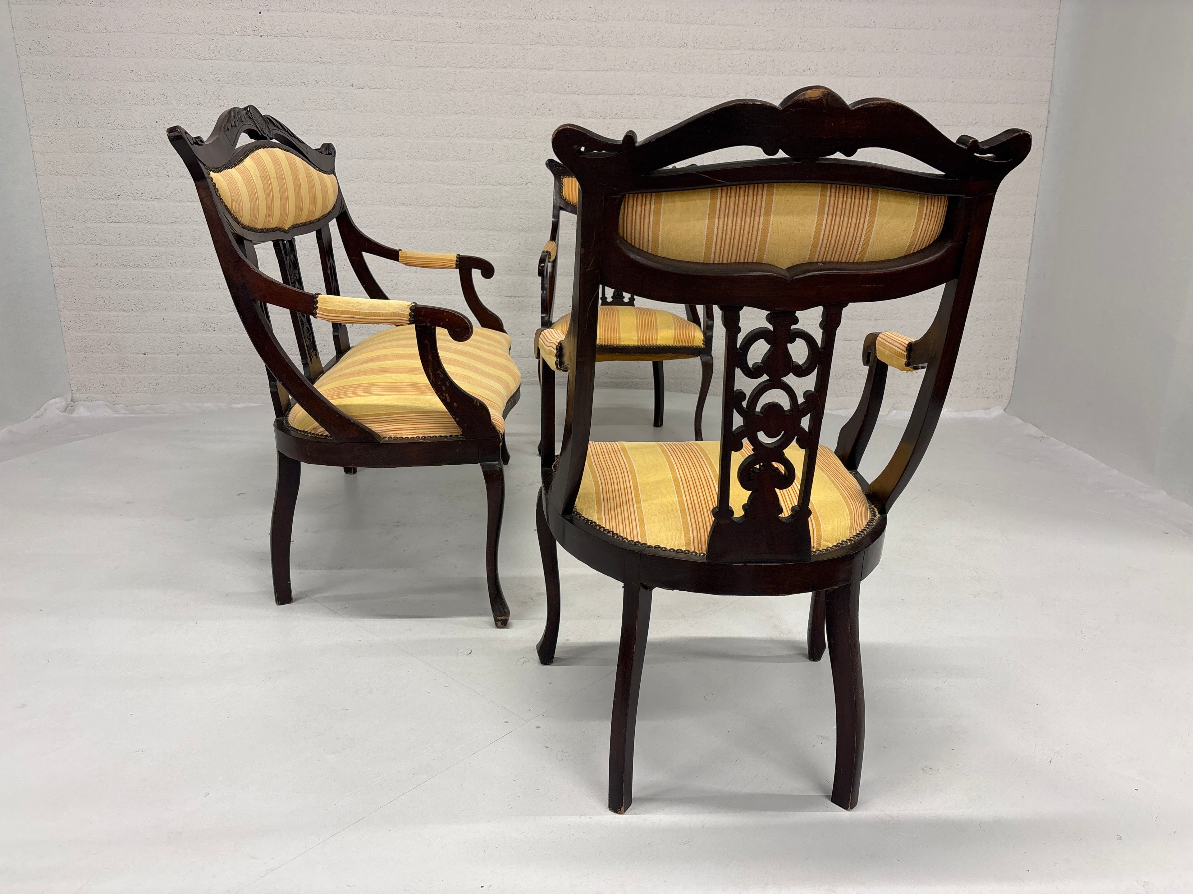 Holland salon set (pronk kamer) rond 1880