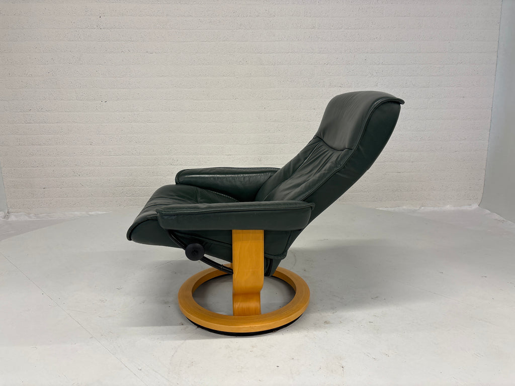 Set 2 Stressless fauteuils leer