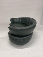 Half ronde bank leer