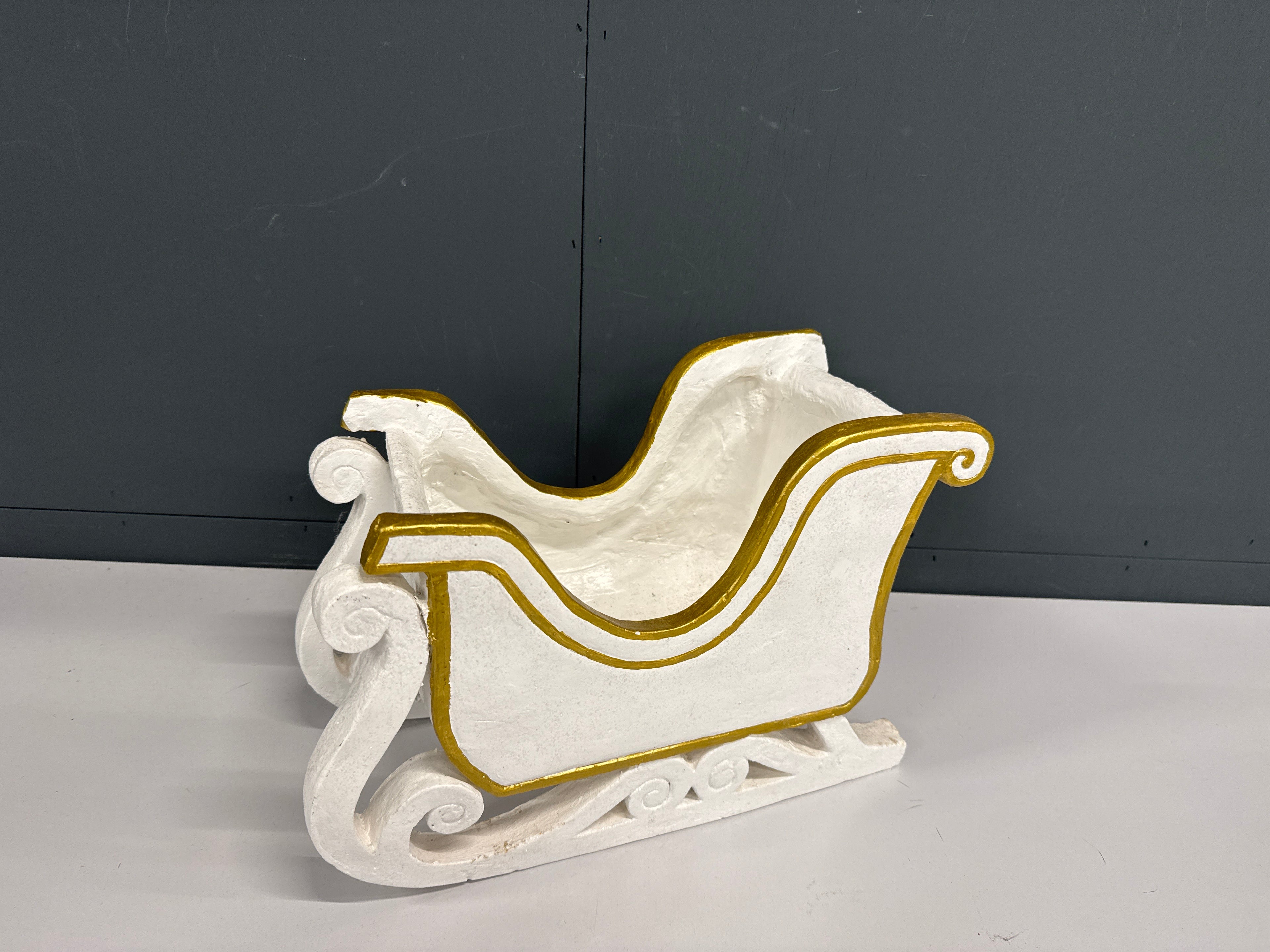 Arreslee plantenbakje wit goud