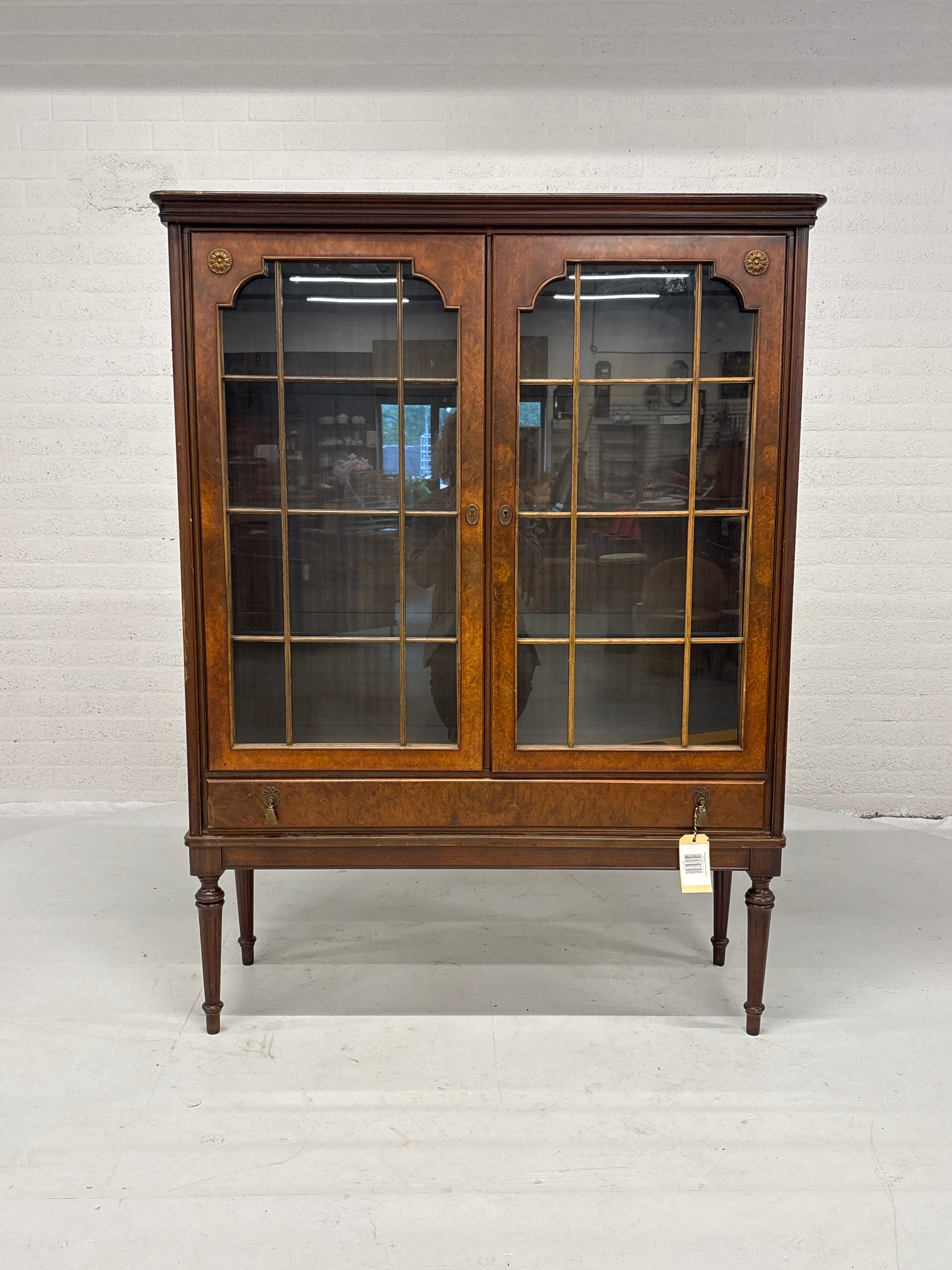 Vitrinekast Edwardiaans