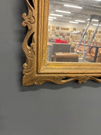 Brocante goudkleurige spiegel