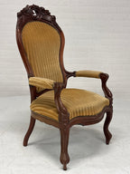 Fauteuil gele ribstof