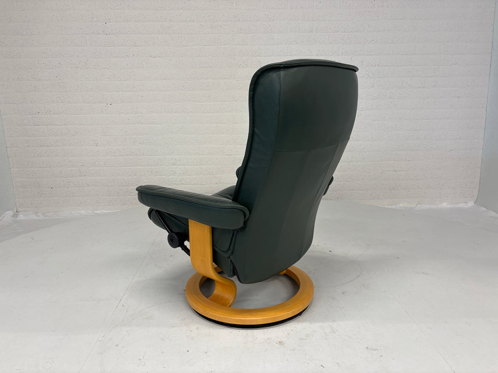 Set 2 Stressless fauteuils leer