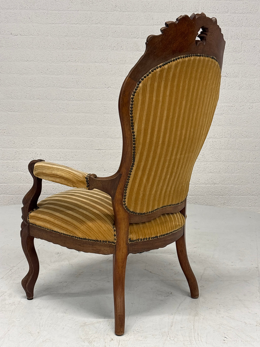 Fauteuil gele ribstof