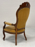 Fauteuil gele ribstof
