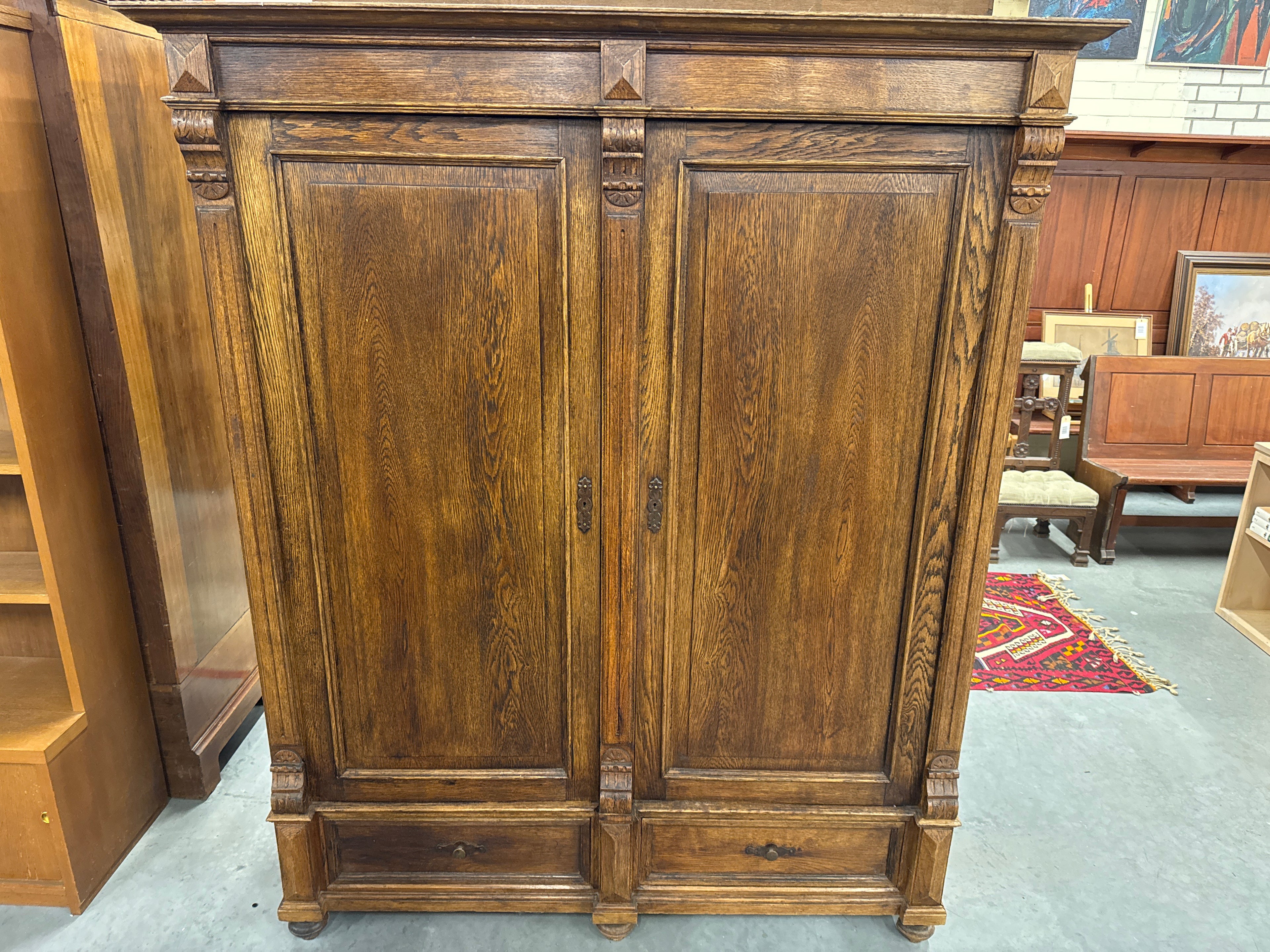 Dekenkast massief hout