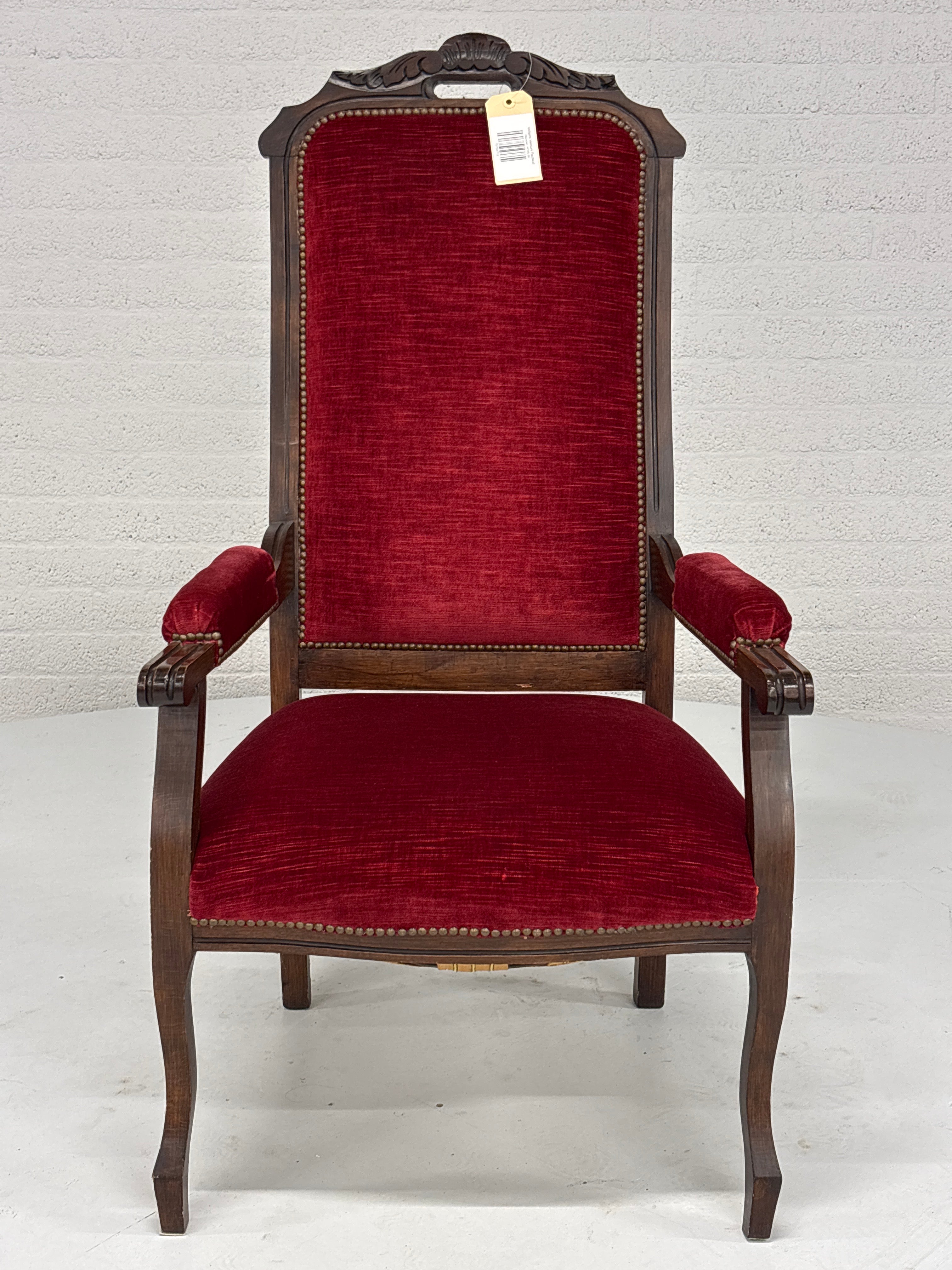 Voltaire Velours Fauteuil