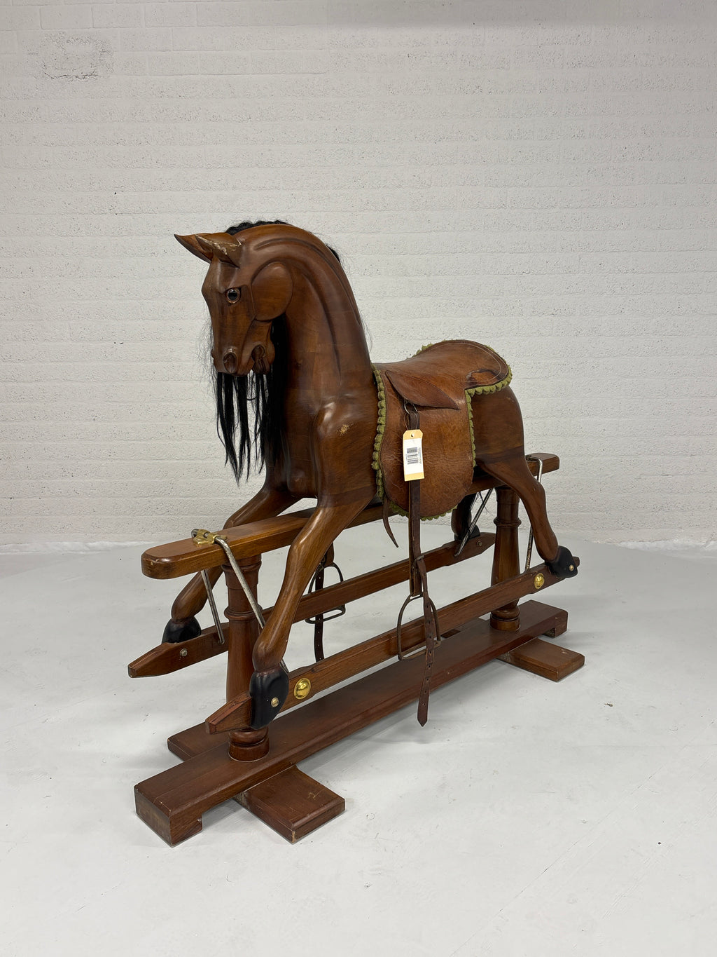 Hobbelpaard antiek (lxbxh 150x45x120cm)