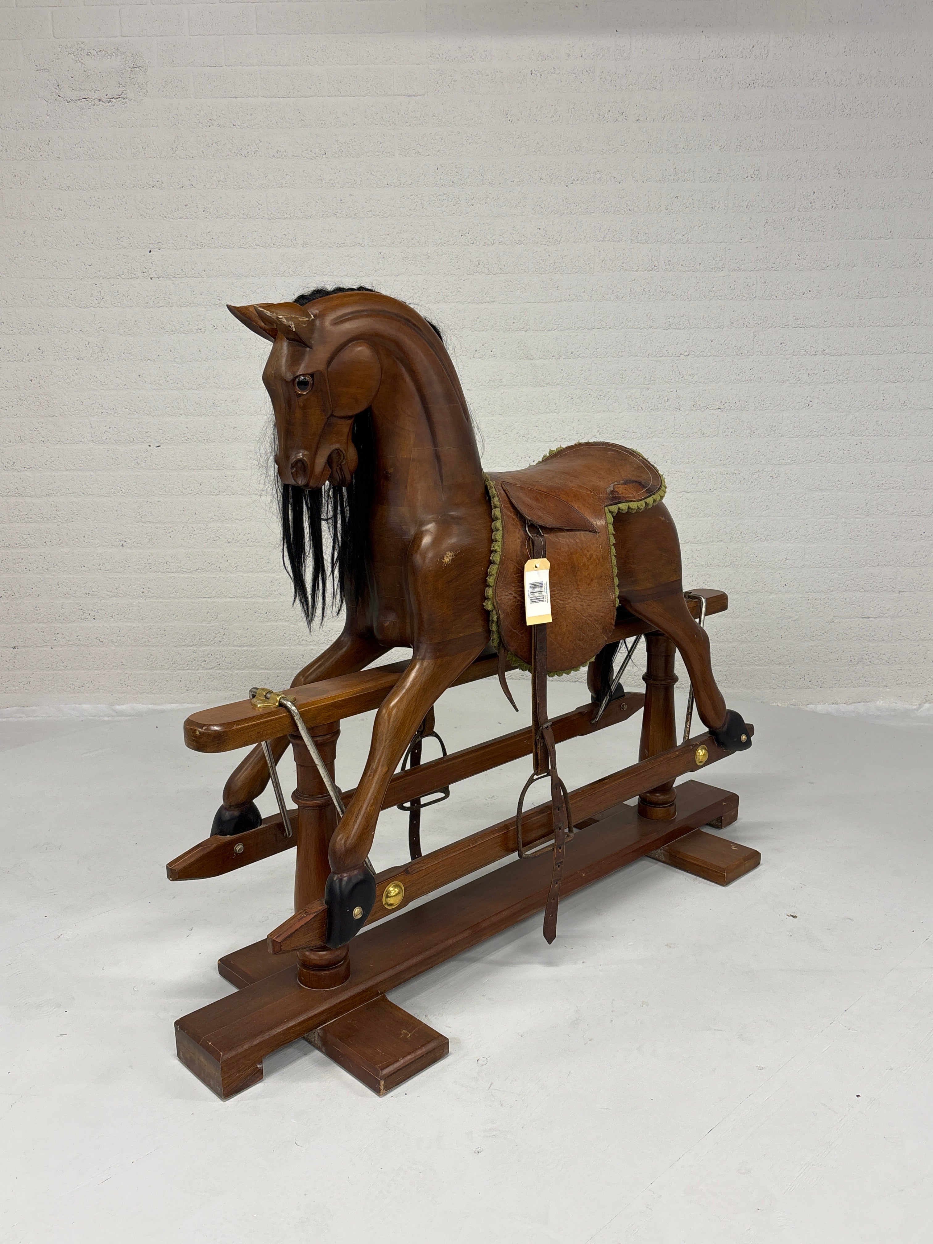 Hobbelpaard antiek (lxbxh 150x45x120cm)