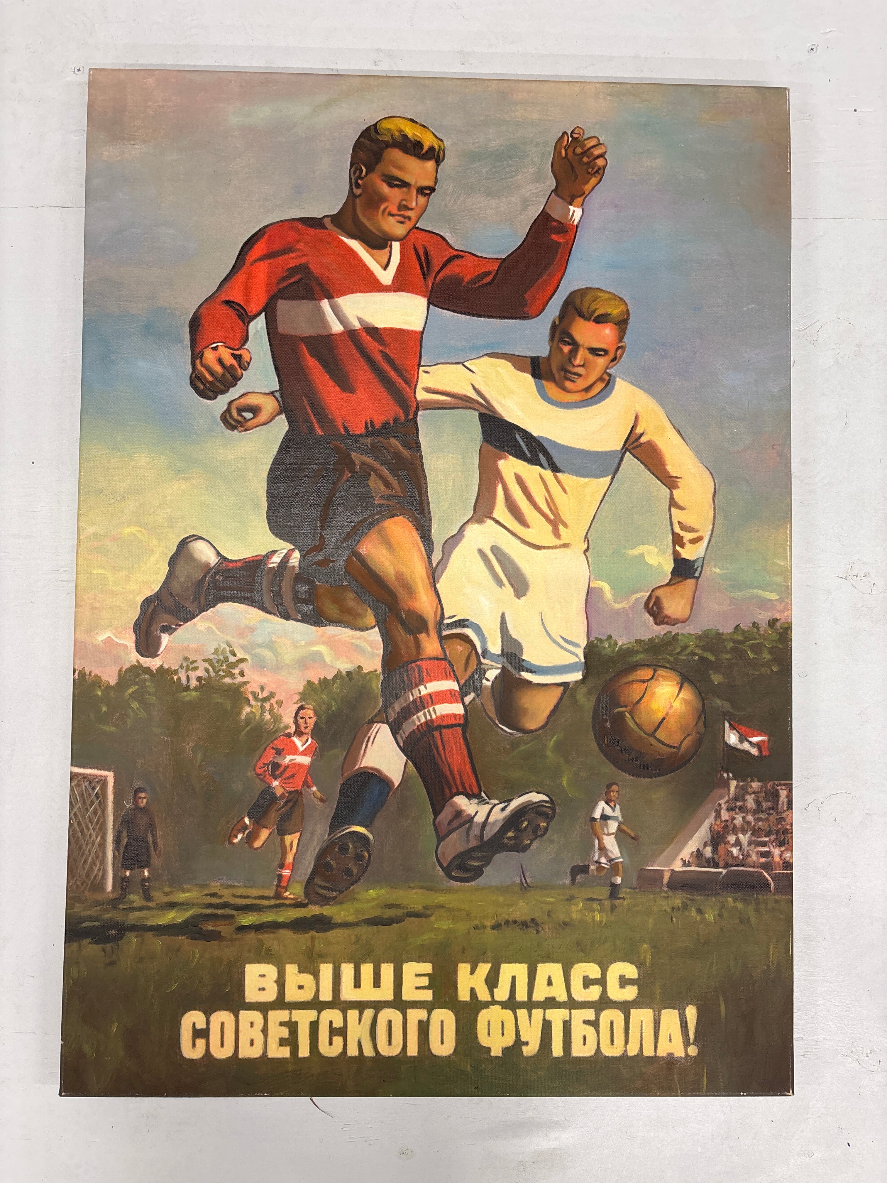 Prent Russische voetballers