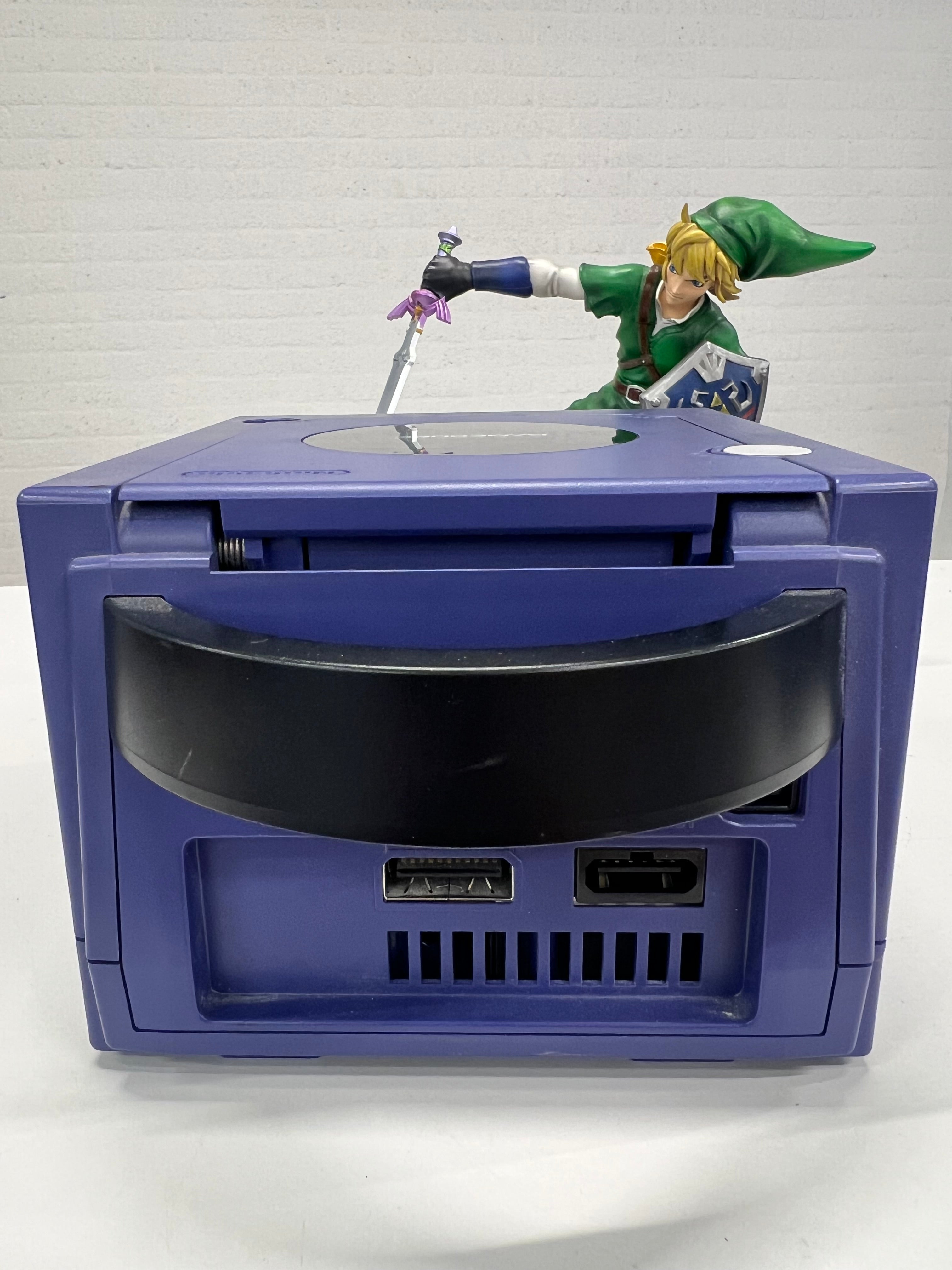 Paarse Nintendo GameCube compleet