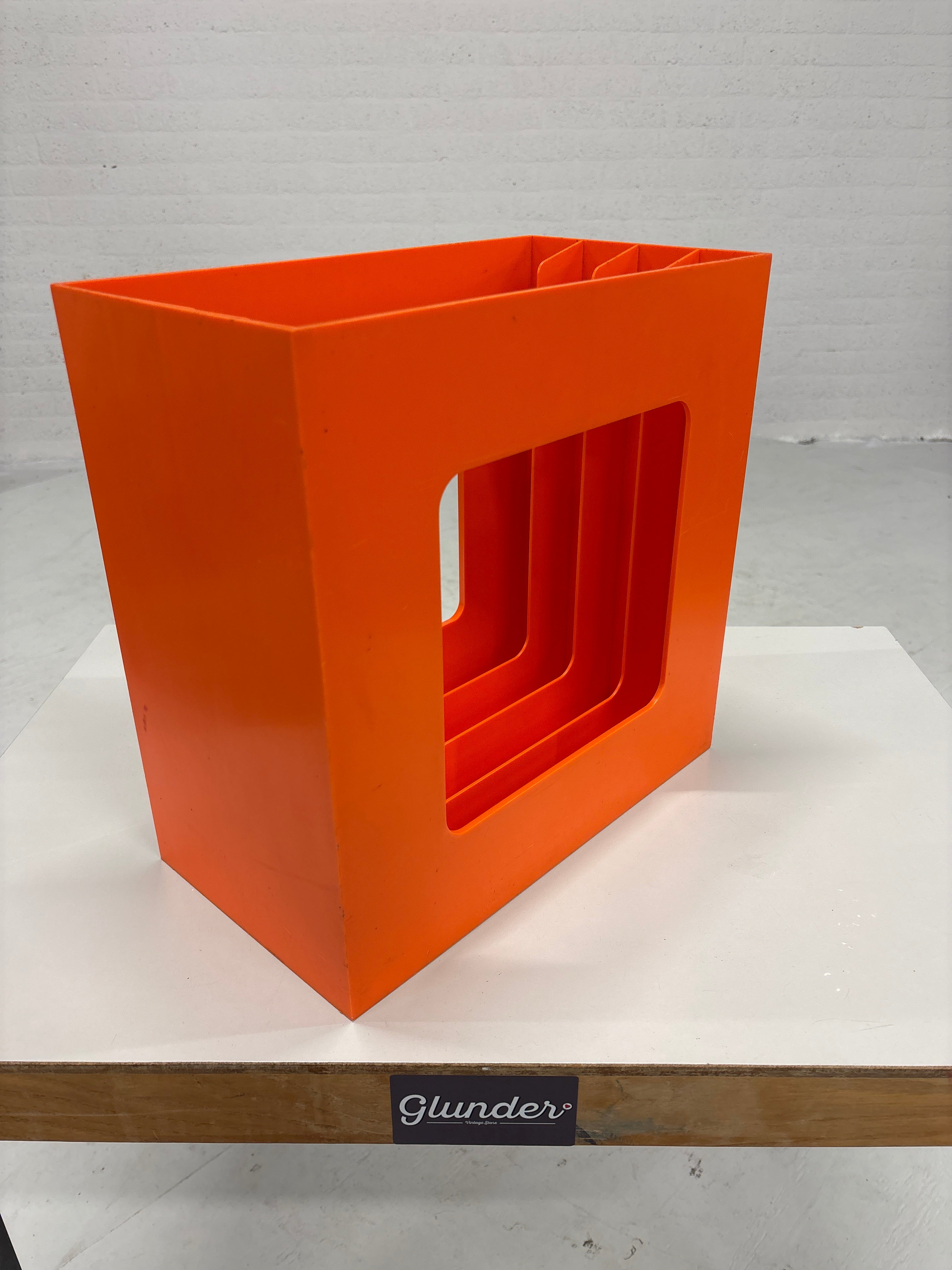 Lp houder kunststof oranje