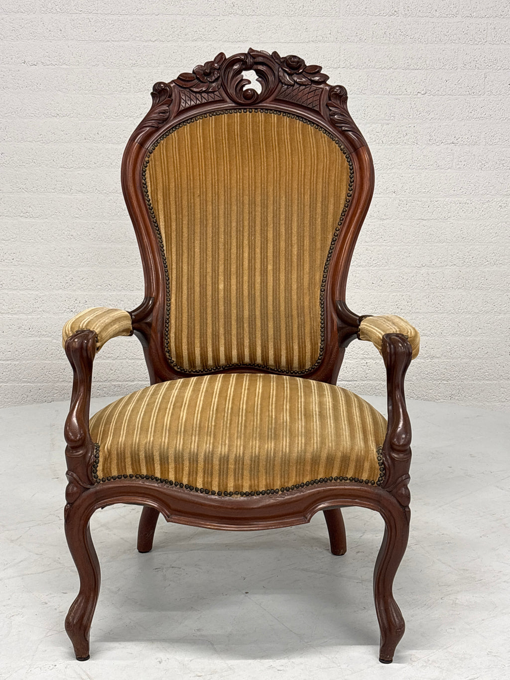 Fauteuil gele ribstof