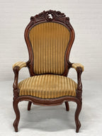 Fauteuil gele ribstof