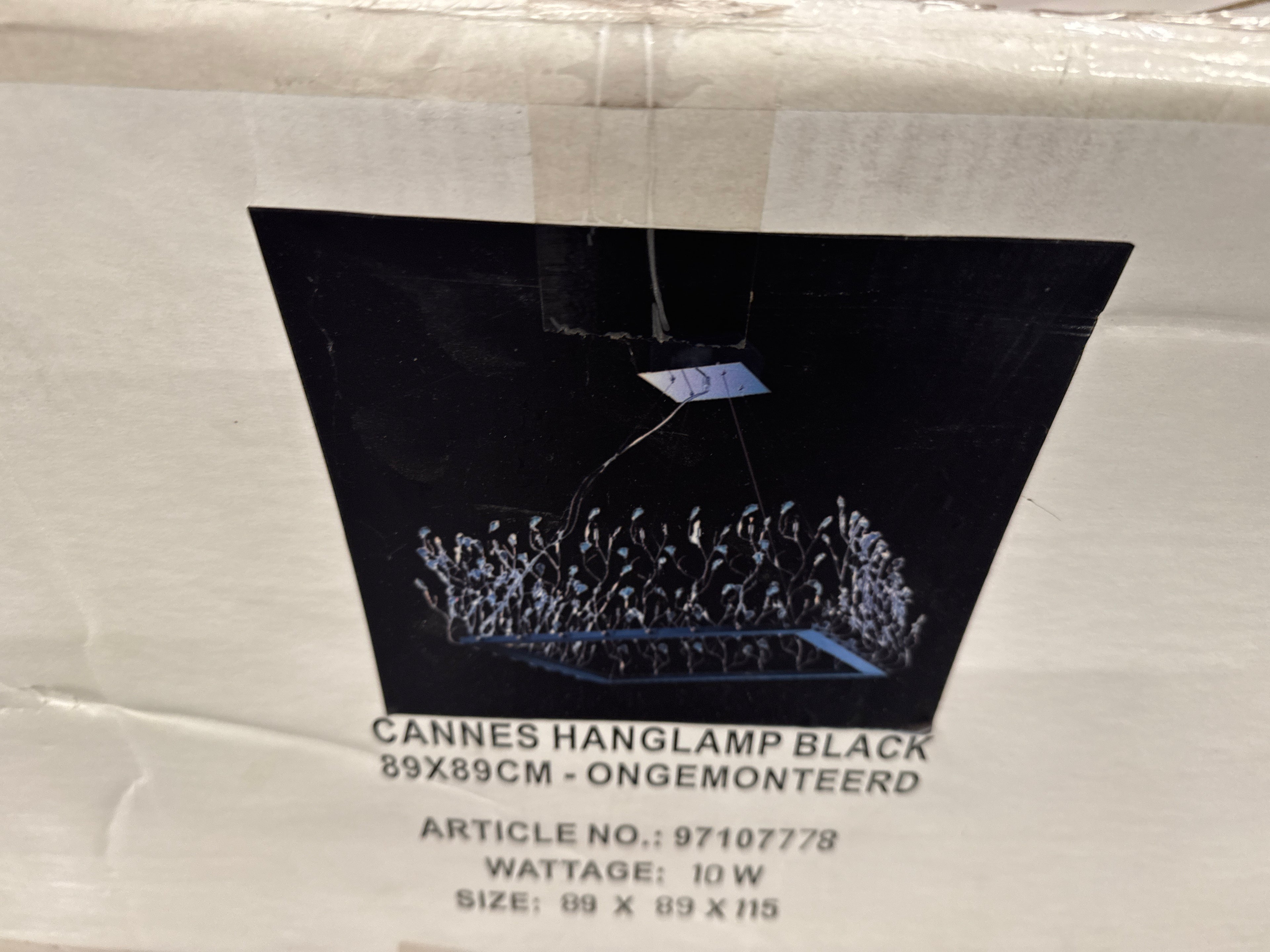 Cannes hanglamp ongemonteerd