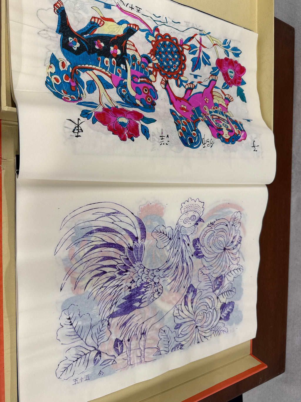 Chinese volkskunst originele drukwerken