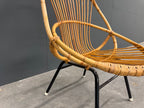 VIntage Rotan Spijlstoel zonder leuning