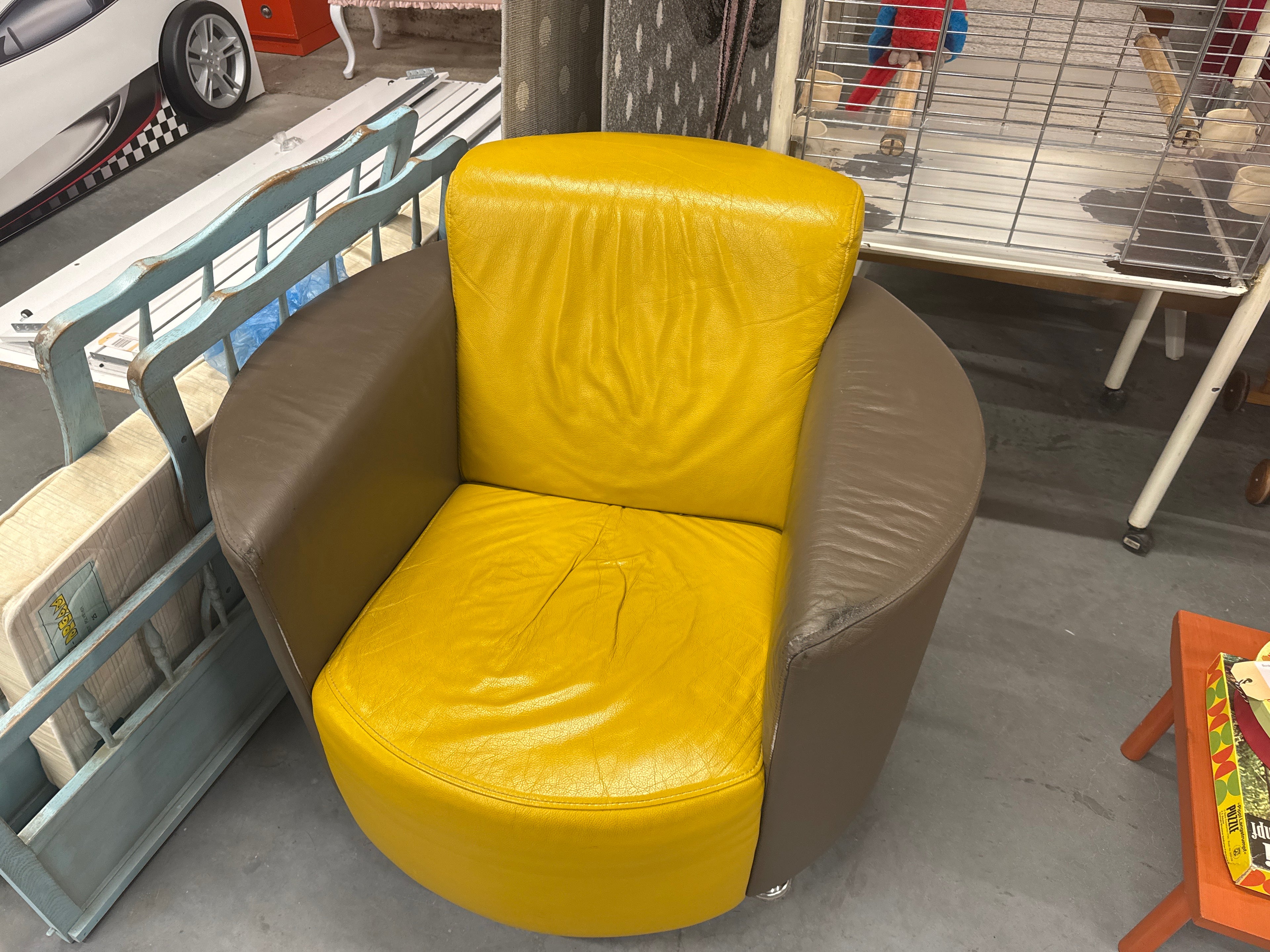Leren stoel design