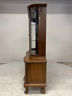 MP Mid century vitrinekast gebogen glas