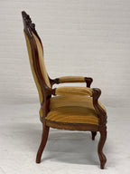 Fauteuil gele ribstof