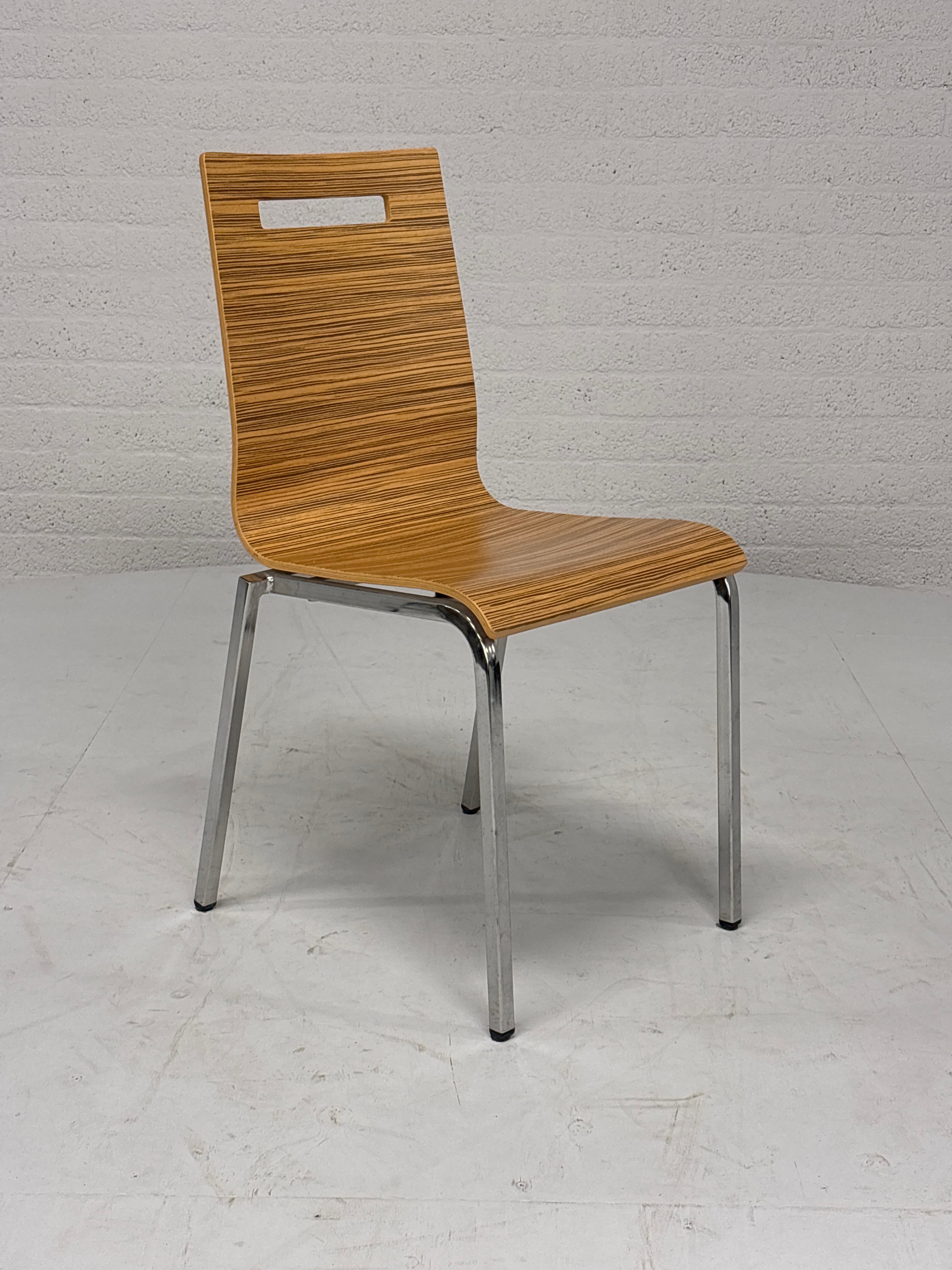 BV Hennie de Jong; Set 5 eetkamerstoelen stapelbaar