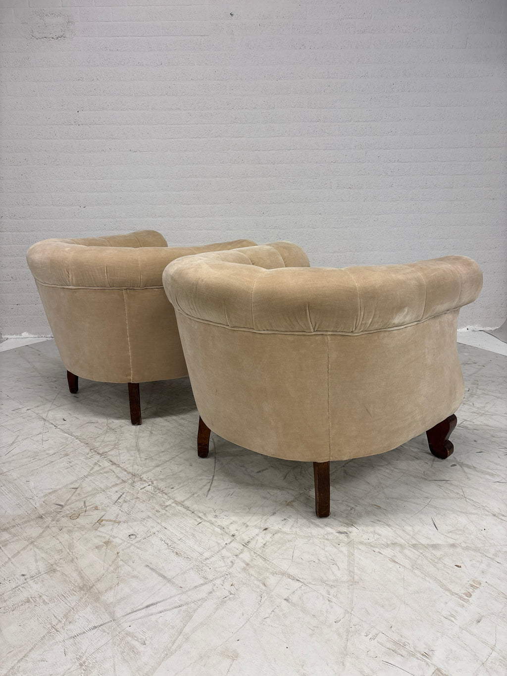 Set elegante velvet fauteuils