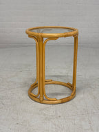 Ronde bamboe bijzettafel