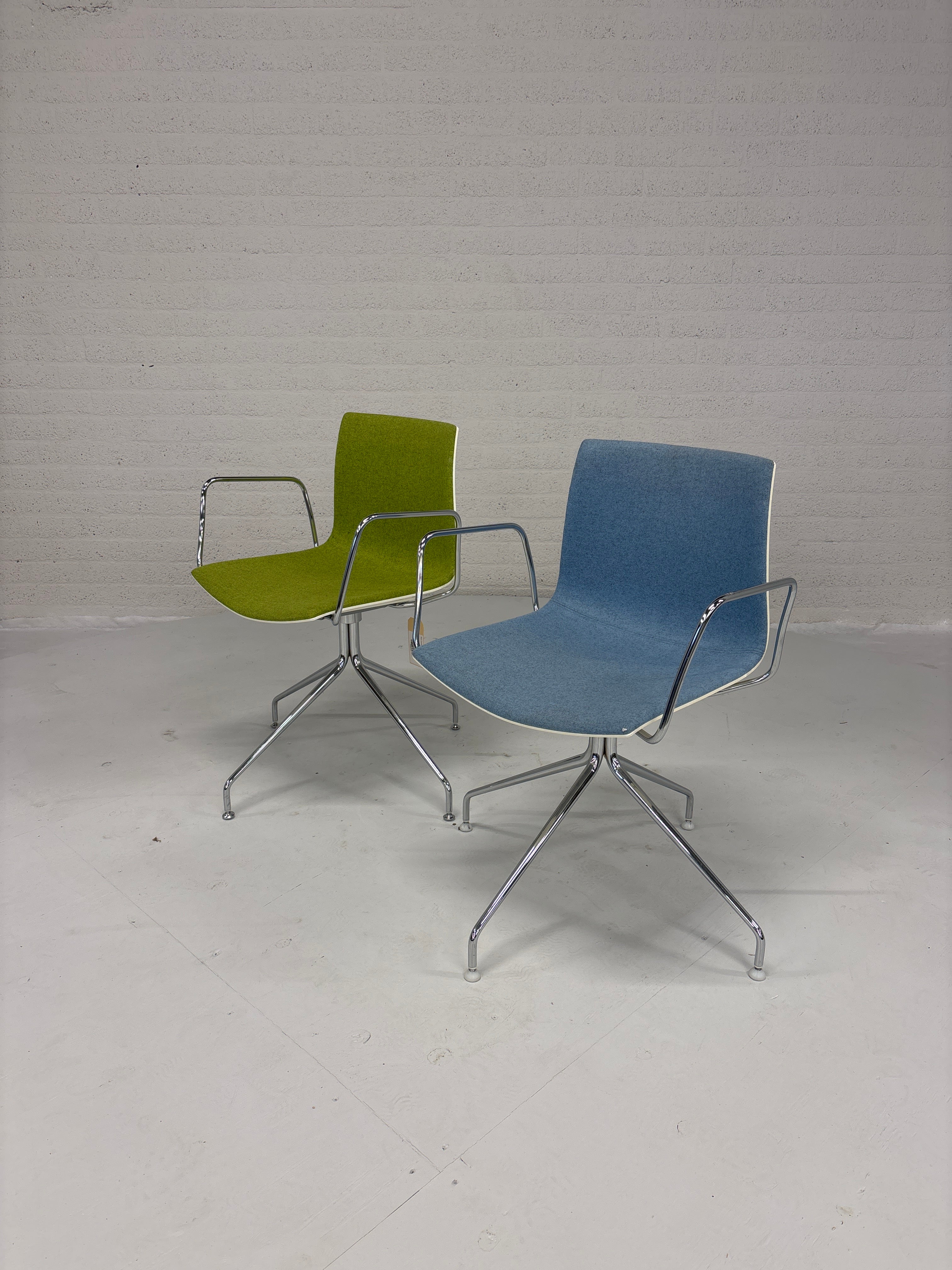 Alper Catifa Stoelen Blauw & Groen - Set
