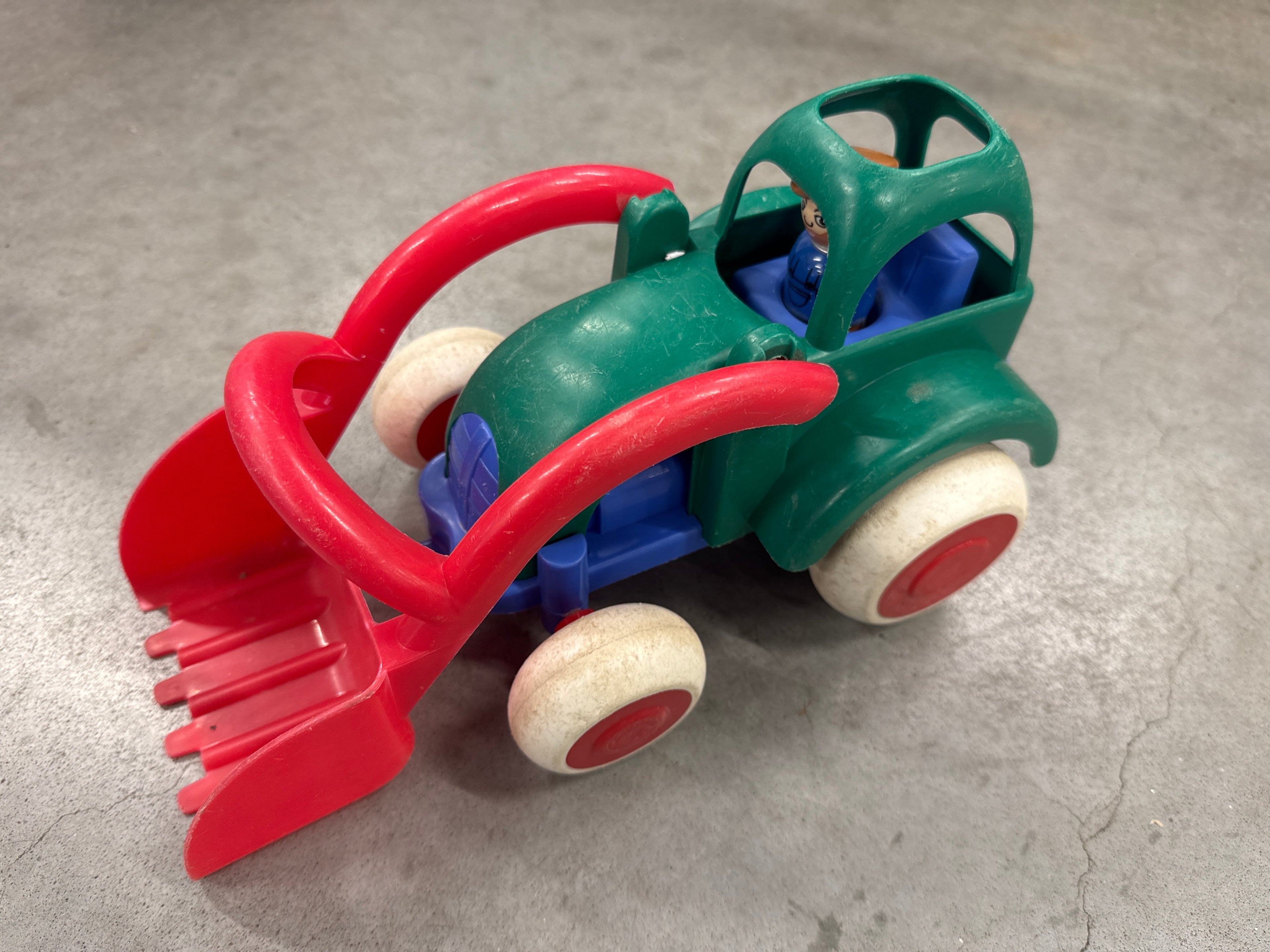 Vikingtoys shovel trekker met bak