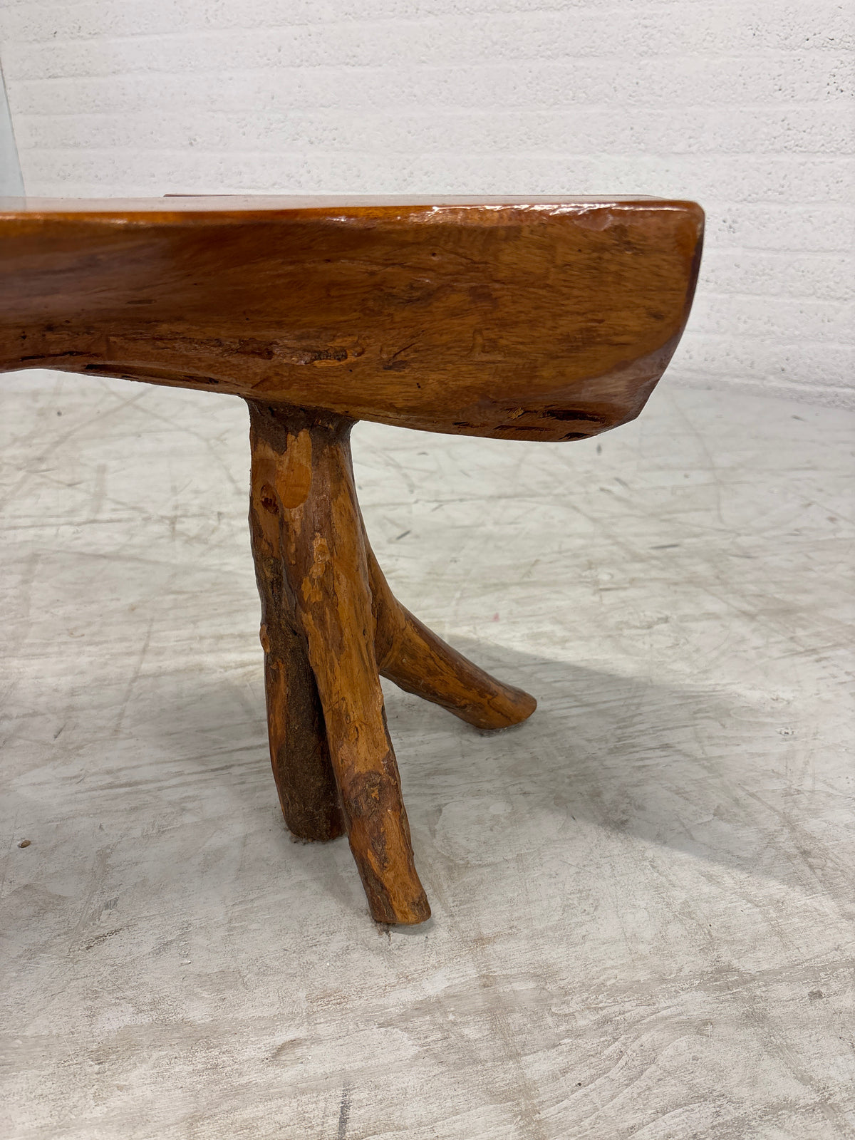 Boomstam tafeltje Indië teak