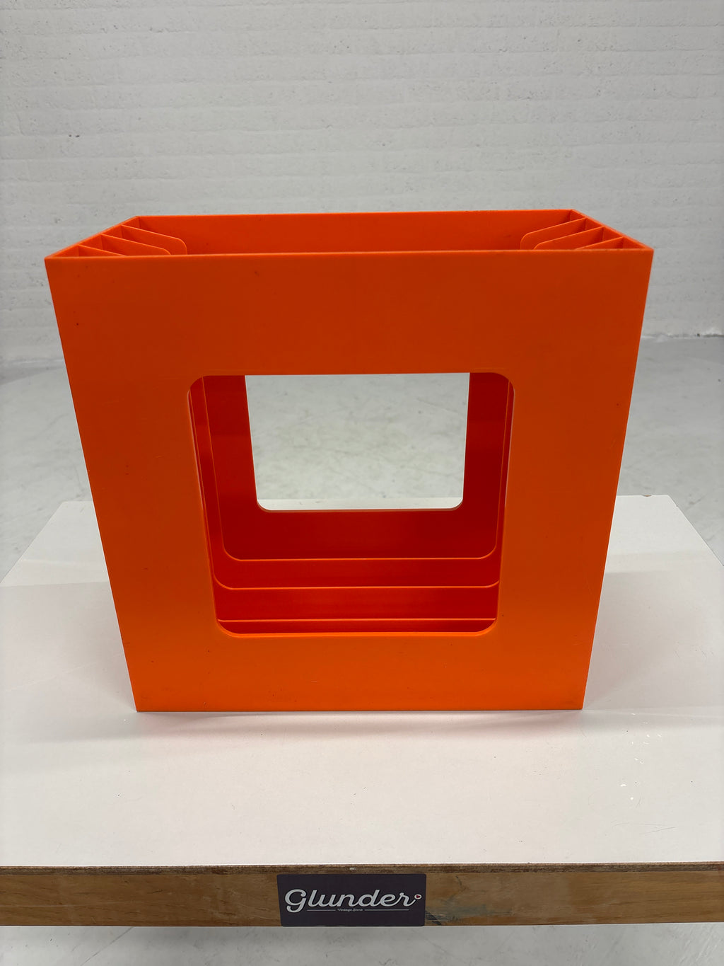 Lp houder kunststof oranje