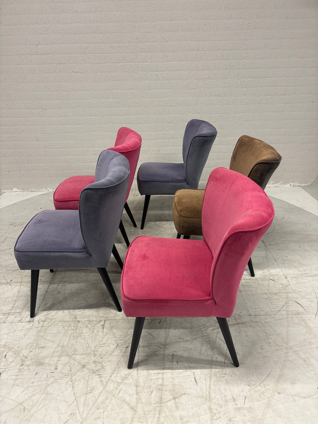 MP Kleurige eetkamerstoelen als set of per stuk