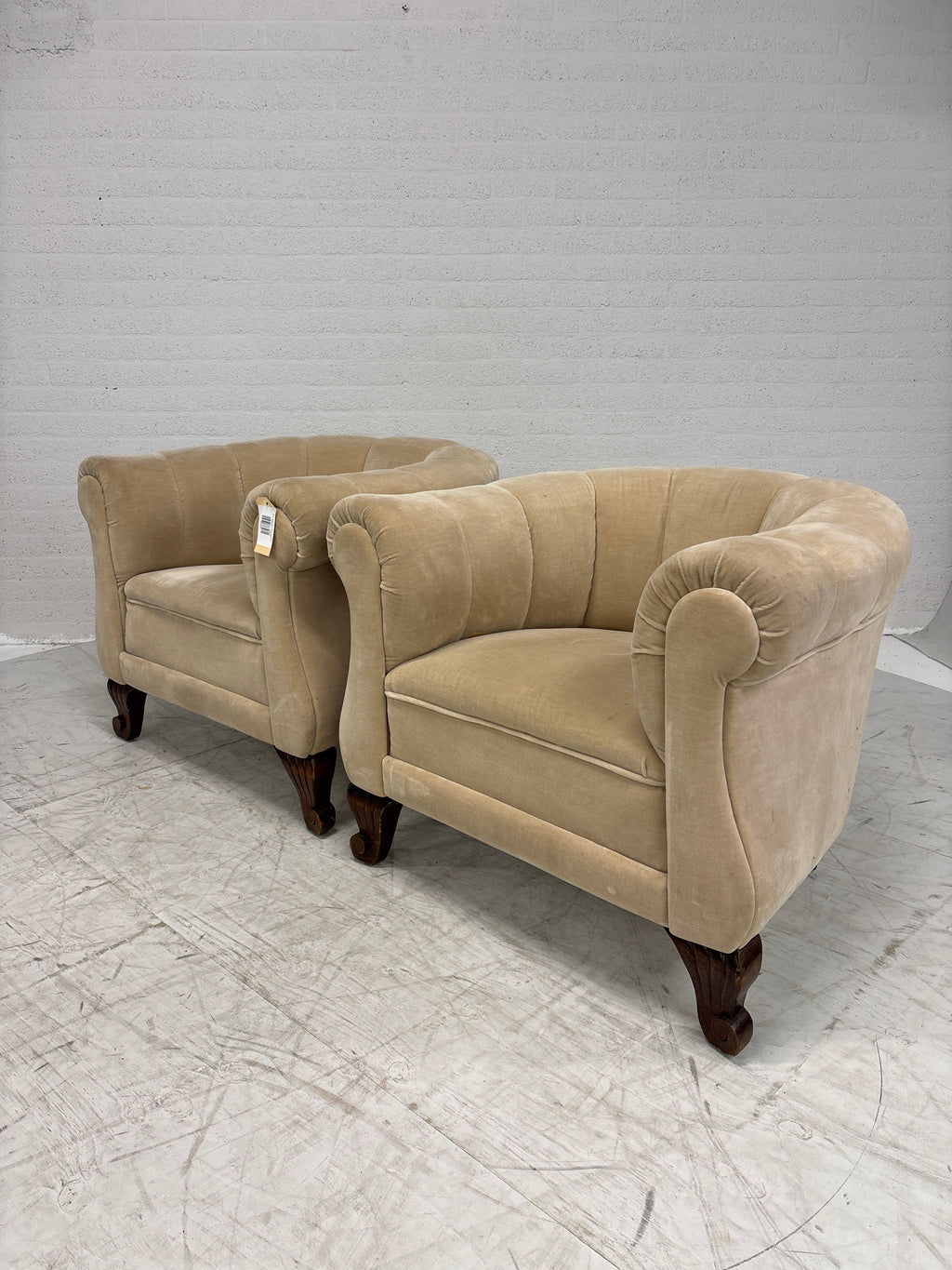 Set elegante velvet fauteuils