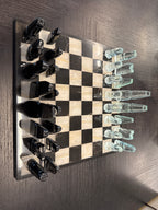 Schaakspel marmer kristal