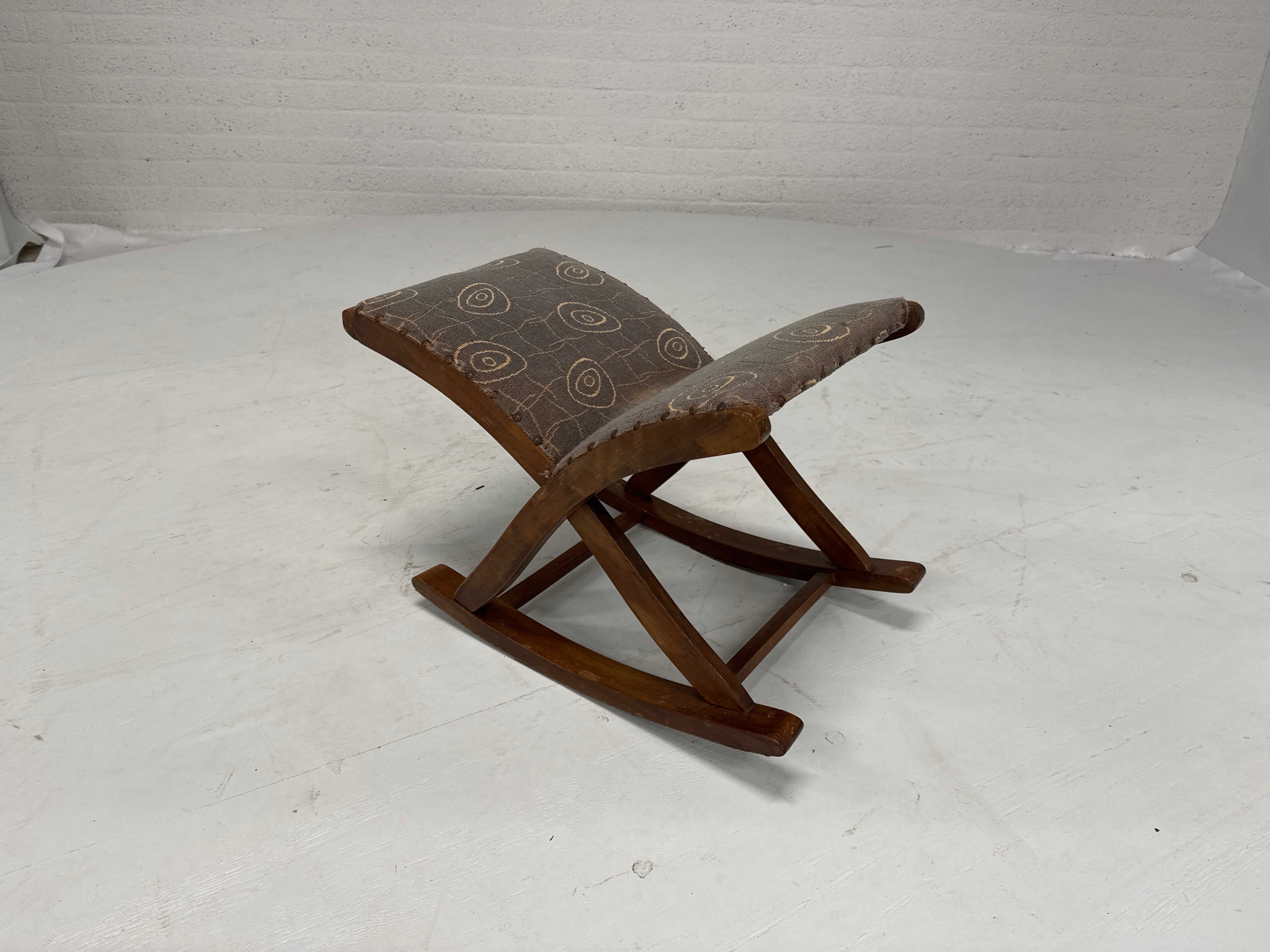 Voeten bankje hout grijs