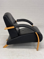 Vintage leren Spaanse fauteuil