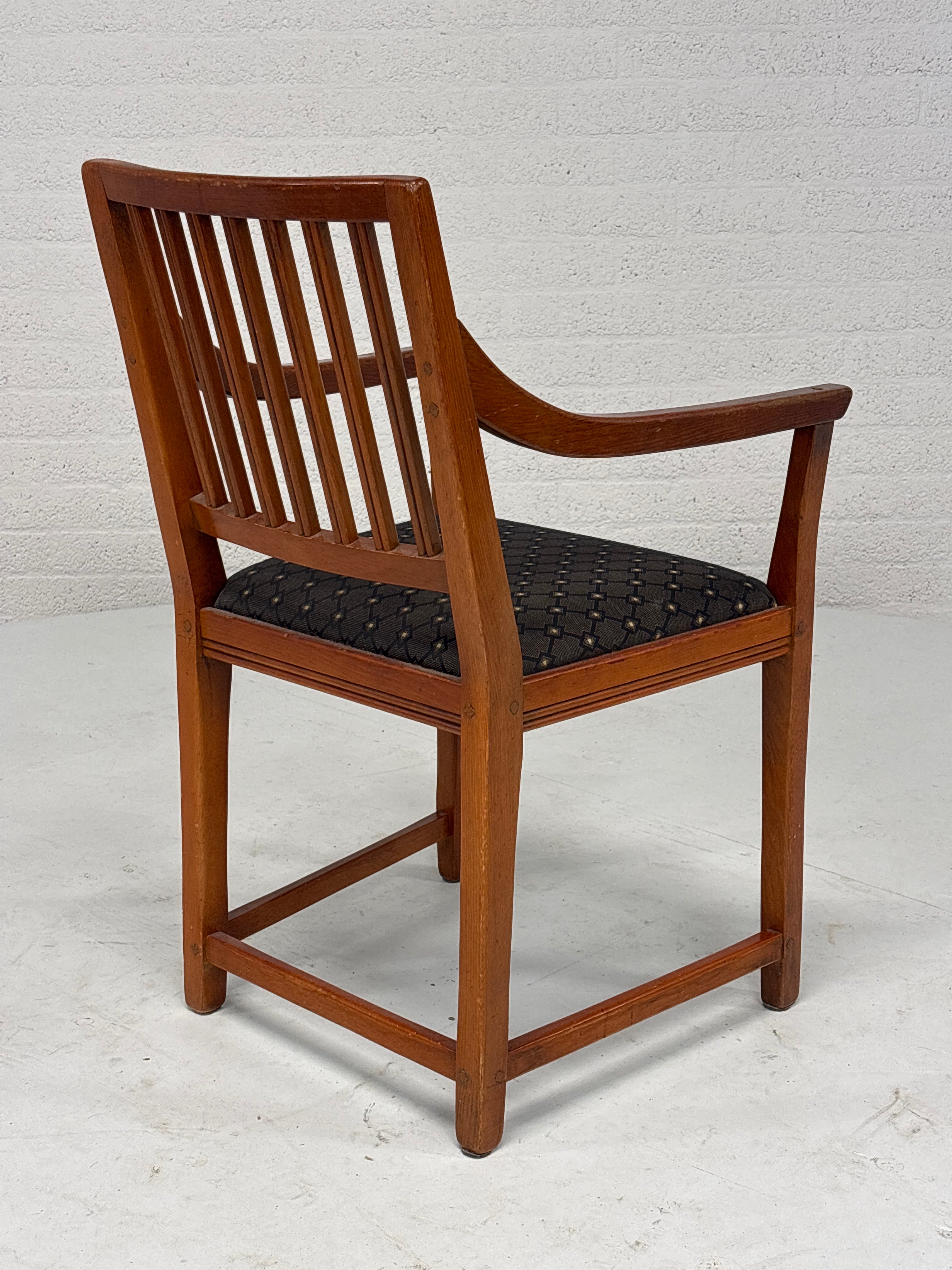 Schuitema Jugendstil set 4 stoelen zwart motief bekleed