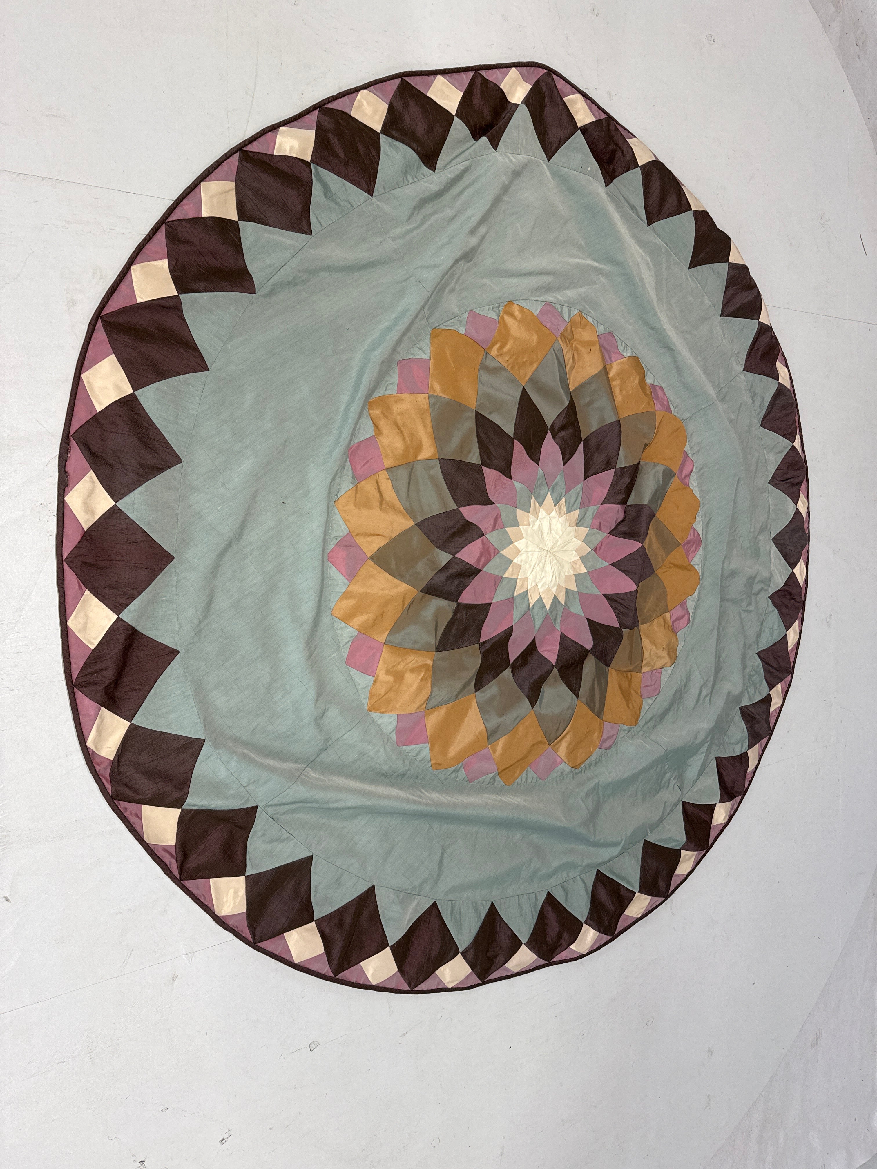 Quilt patchwork rond 190