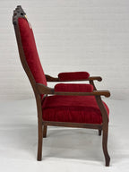 Voltaire Velours Fauteuil