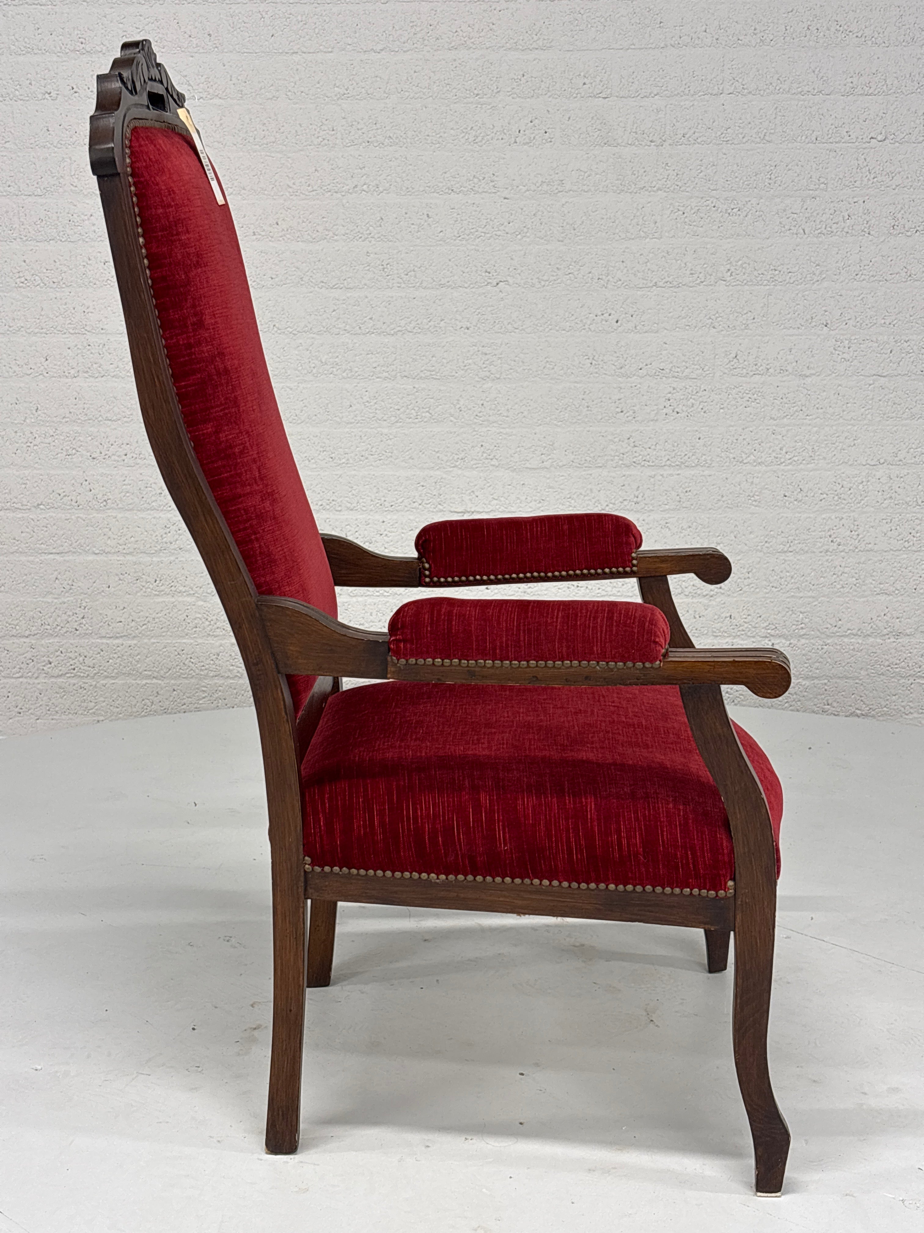 Voltaire Velours Fauteuil