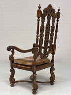 Gotische Jacobijnse ‘sinterklaas’ stoel. 19e eeuws