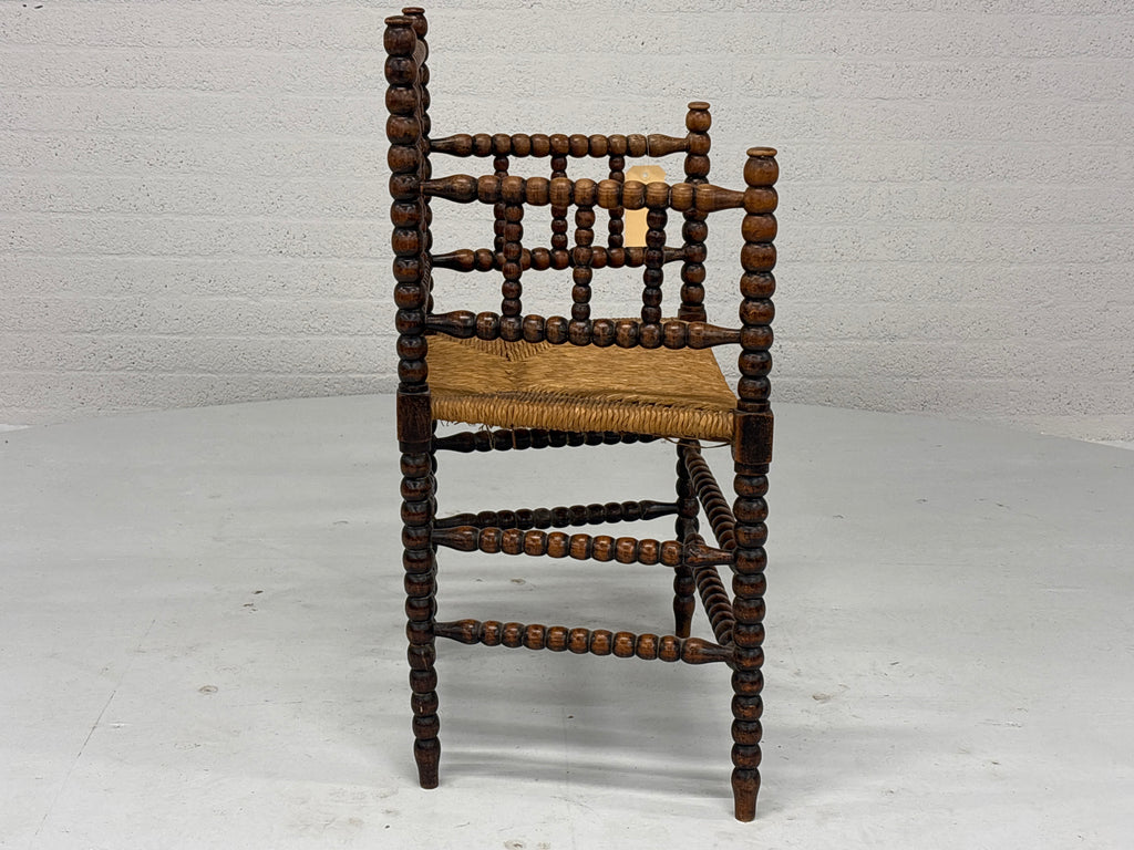 Stoel bobbin met riet