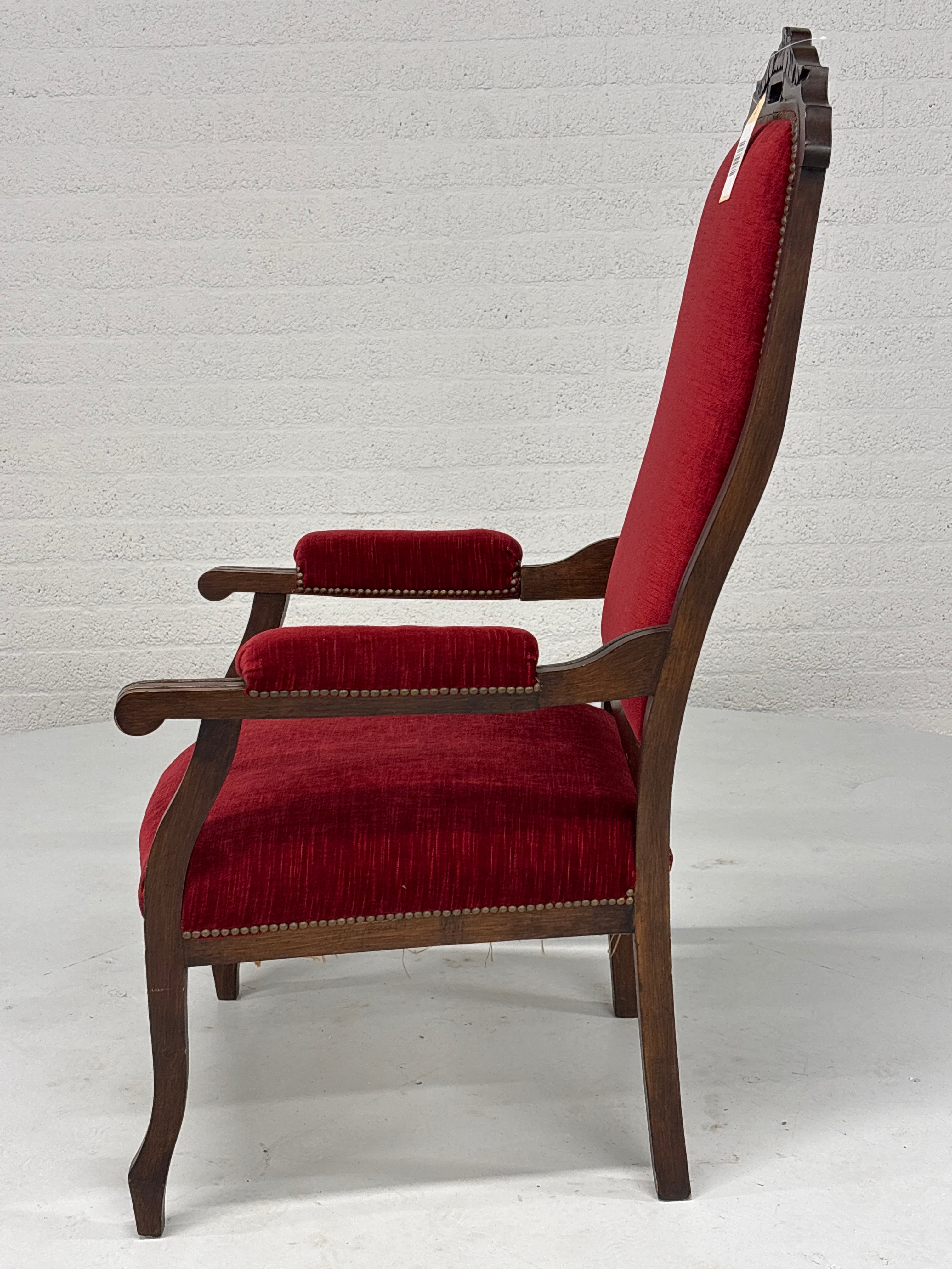 Voltaire Velours Fauteuil