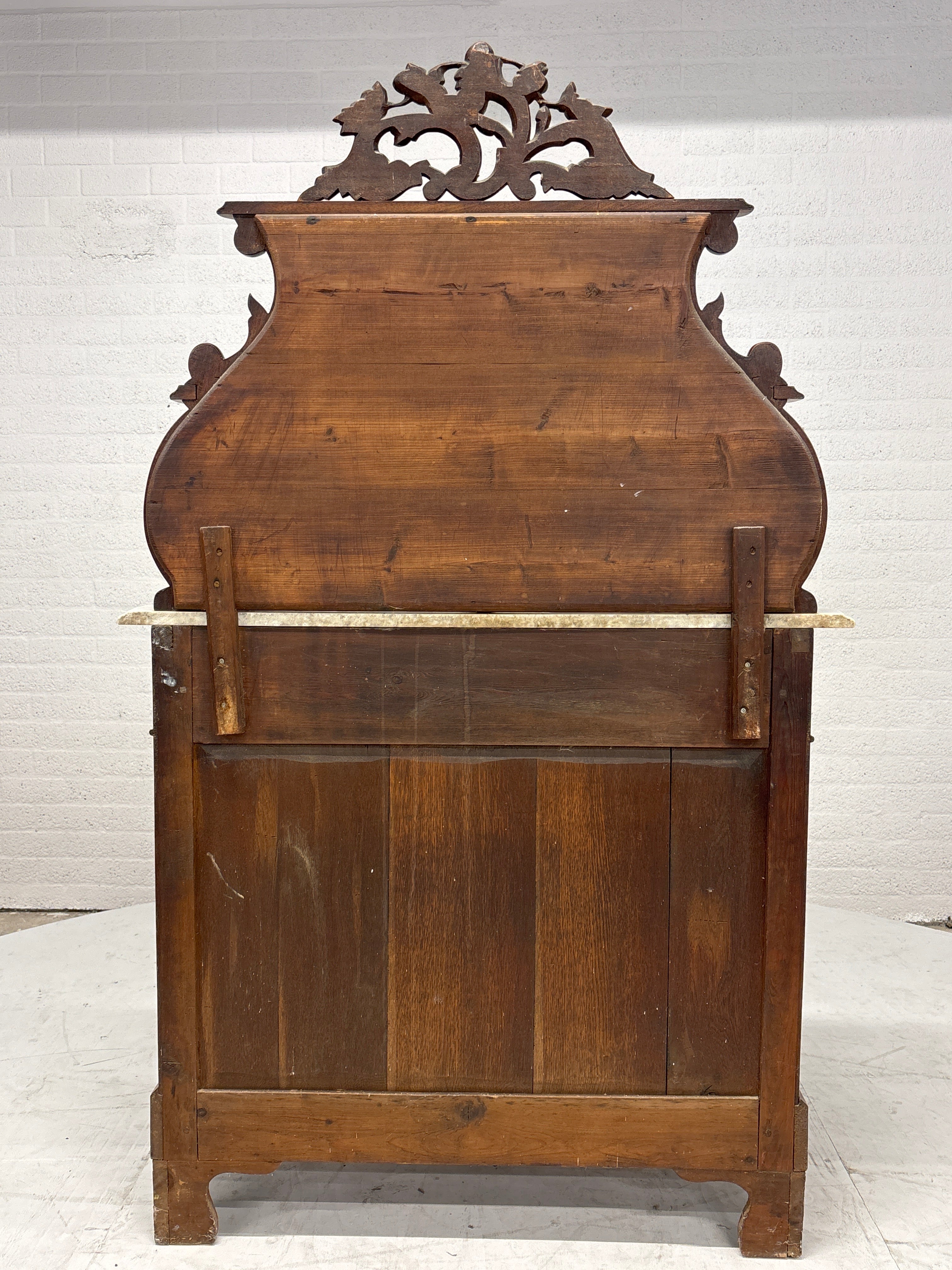 Biedermeier bonheur met marmeren blad