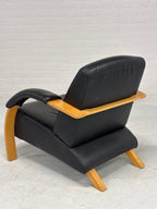 Vintage leren Spaanse fauteuil