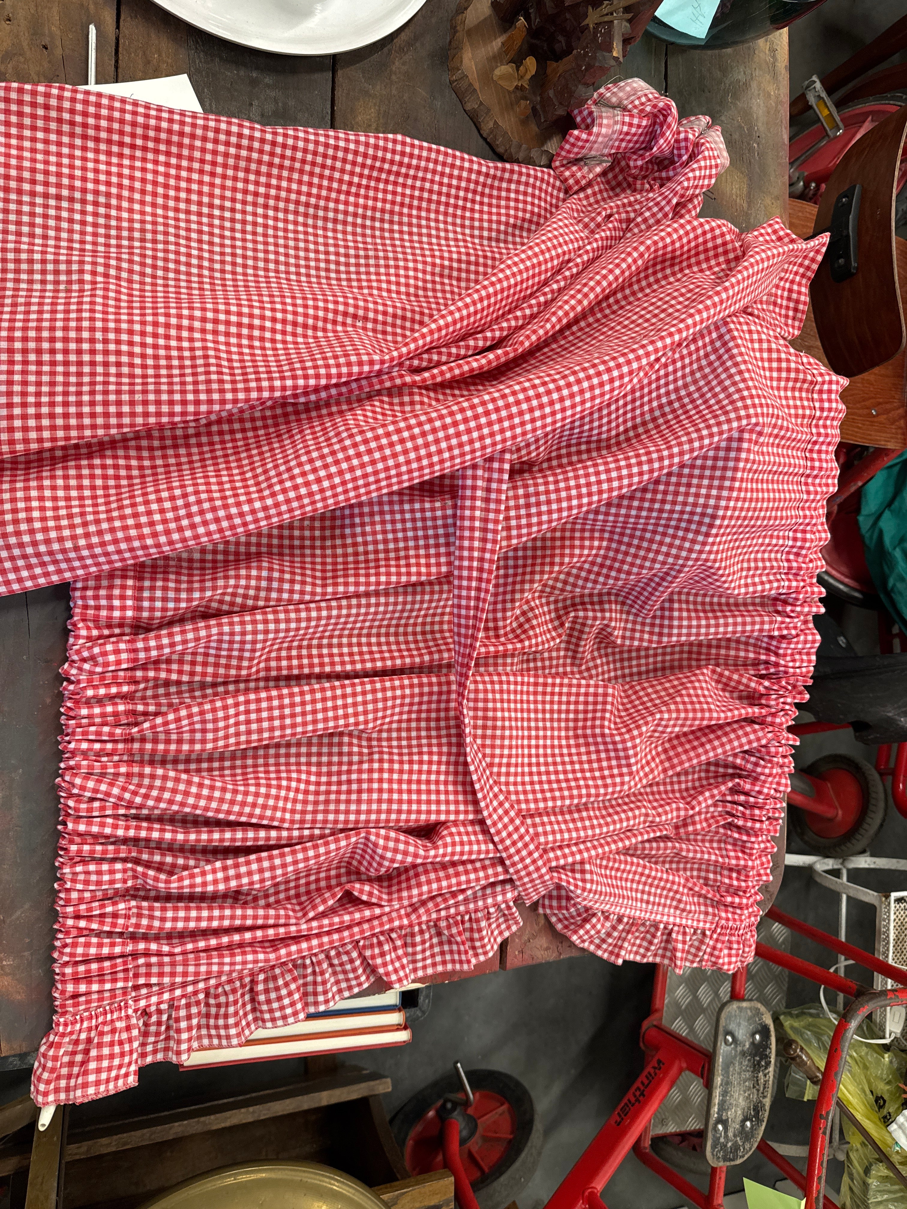 Vintage gordijn setje van 2
